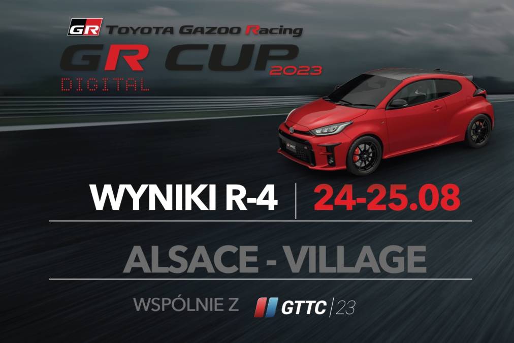 Wyniki 4. rundy TOYOTA GR CUP DIGITAL 2023 na Alsace-Village